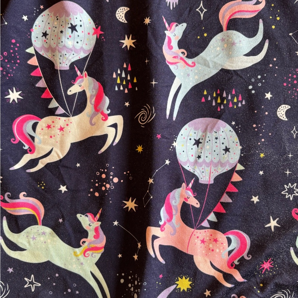 Kids Unicorn Print Twirl Dress - Picture 2 of 3